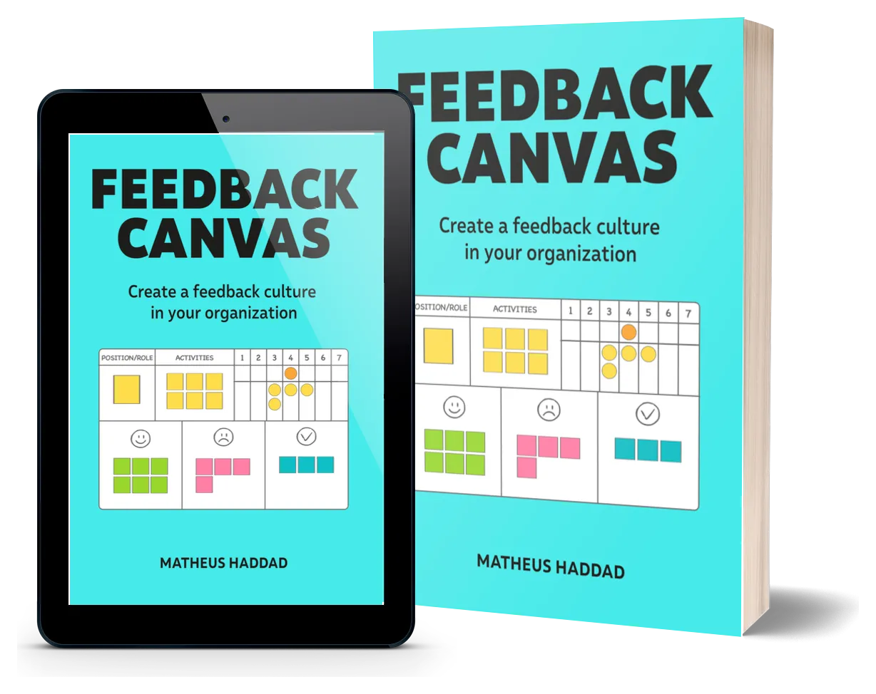 Cover of the book Feedback Canvas by Matheus Haddad, in print and digital editions